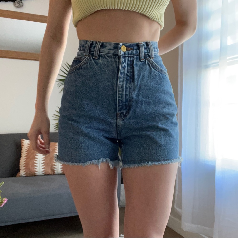 vintage high rise cut off shorts
